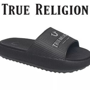 True Religion Meg Slide Sandals- Black